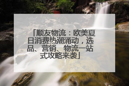 顺友物流：欧美夏日消费热潮涌动，选品、营销、物流一站式攻略来袭