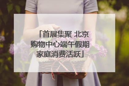 首展集聚 北京购物中心端午假期家庭消费活跃