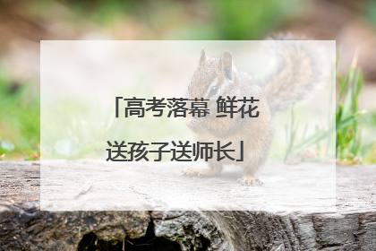 高考落幕 鲜花送孩子送师长