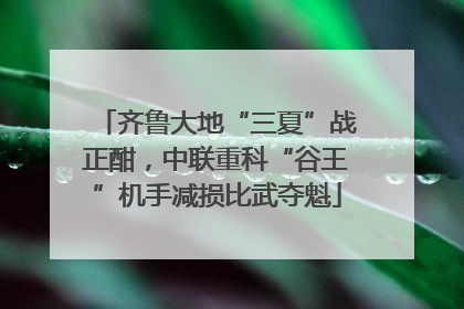 齐鲁大地“三夏”战正酣，中联重科“谷王”机手减损比武夺魁