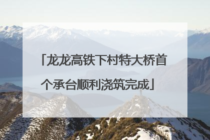 龙龙高铁下村特大桥首个承台顺利浇筑完成