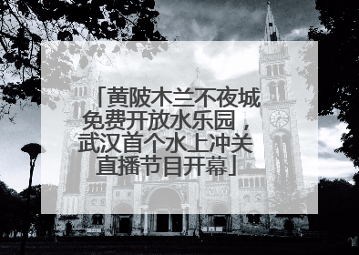 黄陂木兰不夜城免费开放水乐园，武汉首个水上冲关直播节目开幕