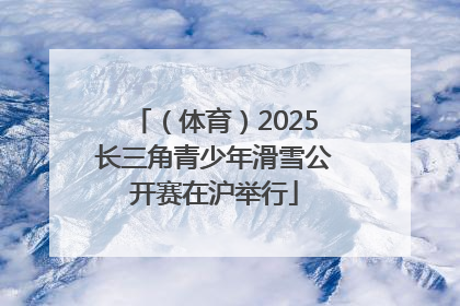 （体育）2025长三角青少年滑雪公开赛在沪举行