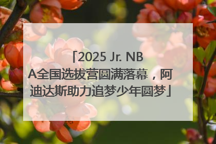 2025 Jr. NBA全国选拔营圆满落幕,阿迪达斯助力追梦少年圆梦