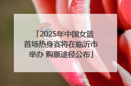 2025年中国女篮首场热身赛将在临沂市举办 购票途径公布