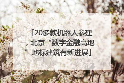 20多款机器人参建，北京“数字金融高地”地标建筑有新进展