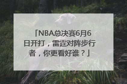 NBA总决赛6月6日开打，雷霆对阵步行者，你更看好谁？